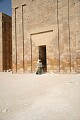 Attendant in front of the Djoser pyramid complex