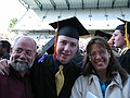 On the Husky Stadium field after graduation